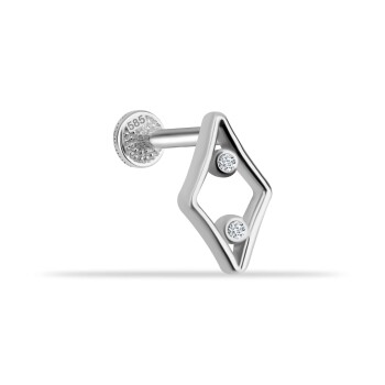 Geometrik Tragus Piercing - Dianora (1)