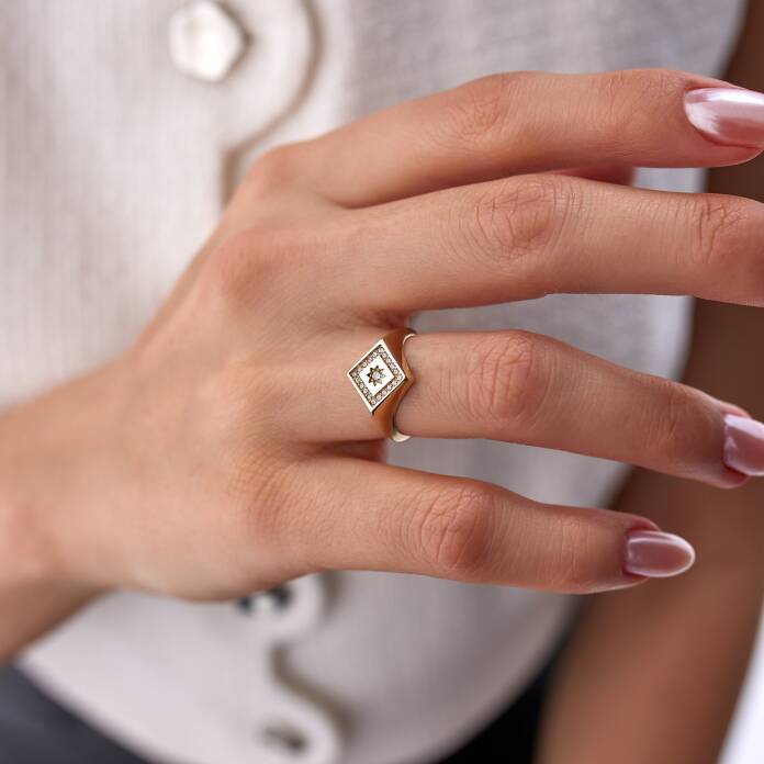 Geometrik Yıldız Şovalye Yüzük - 2