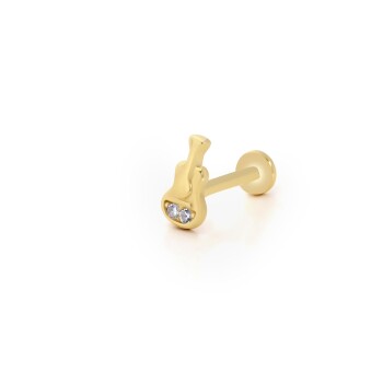 Gitar Model İkili Taş Tragus Piercing - Alen