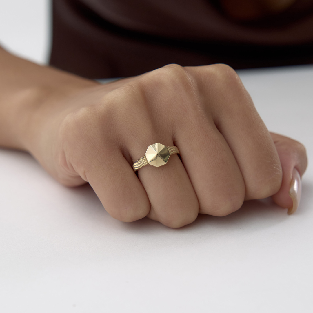 Gleam Geometrik Yüzük - 2