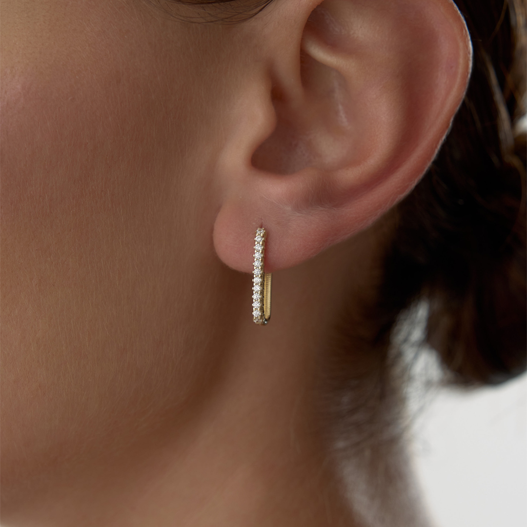 Gleam Taşlı Küpe - 1