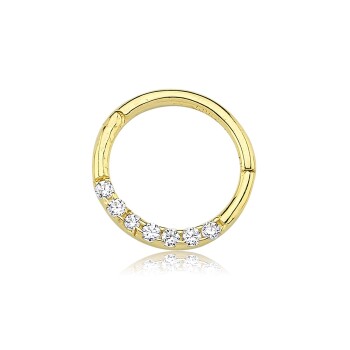 Gömülü Beyaz Taşlı Helix Piercing - Alen (1)