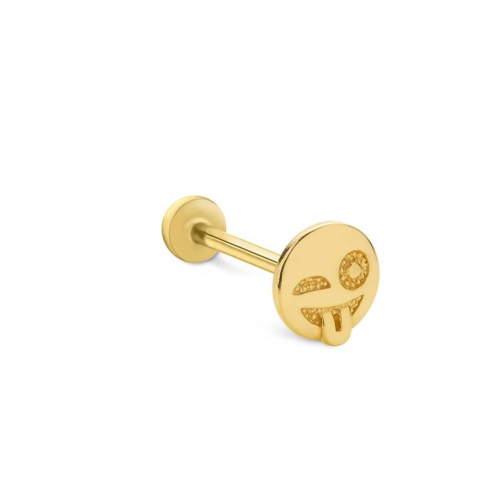 Göz Kırpma Emoji Tragus Piercing - 1