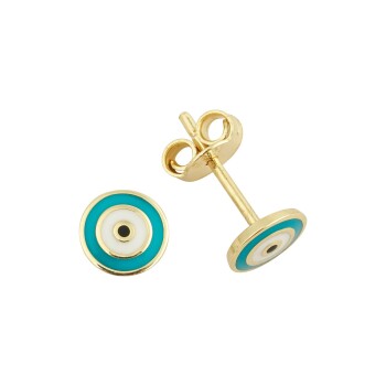 Göz Vidalı Çocuk Küpesi - Melike