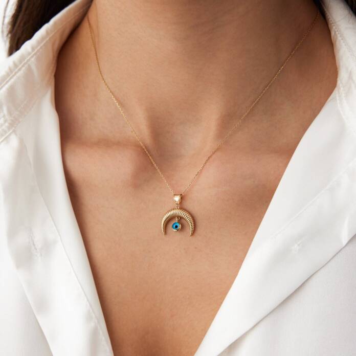 Gözlü Ay Kolye - 1