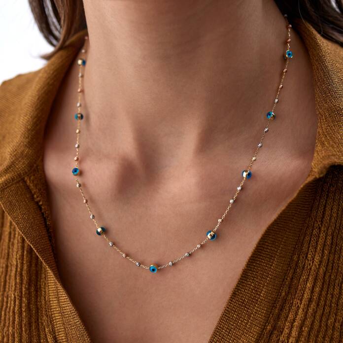 Gözlü Dorica Kolye - 1