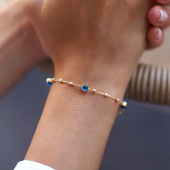 Gözlü Doricalı Bileklik - Özçelik