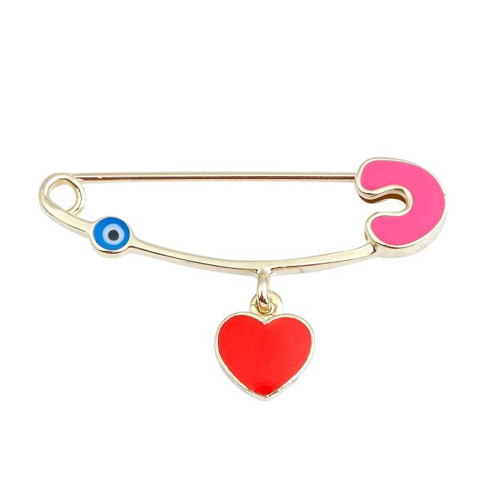 Gözlü Kalp Bebek İğnesi - 1