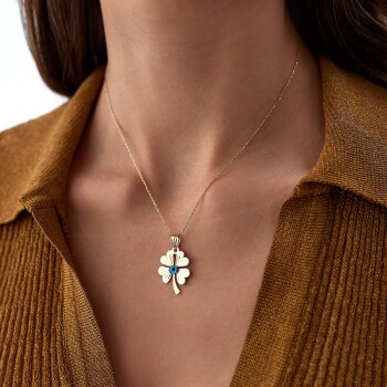 Gözlü Yonca Kolye - CNR (1)