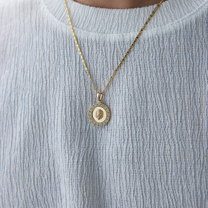 Greek Aslan Erkek Kolye - Koçak