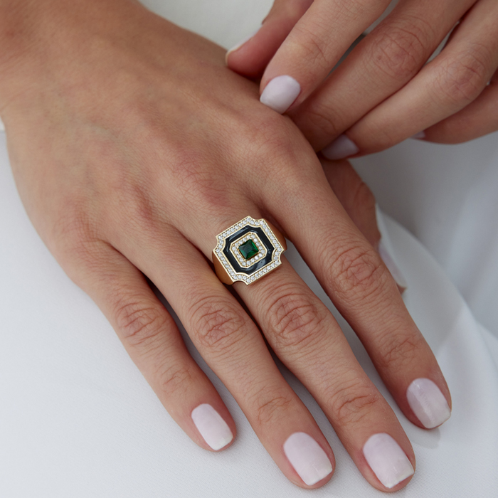 Green Cornerstone Yüzük - Cemart (1)