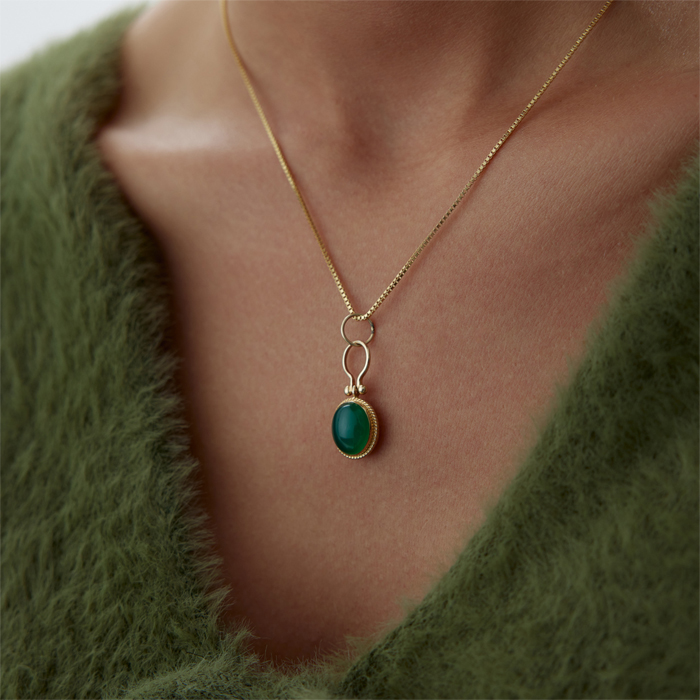 Green Firuze Stolle Kolye - Osman