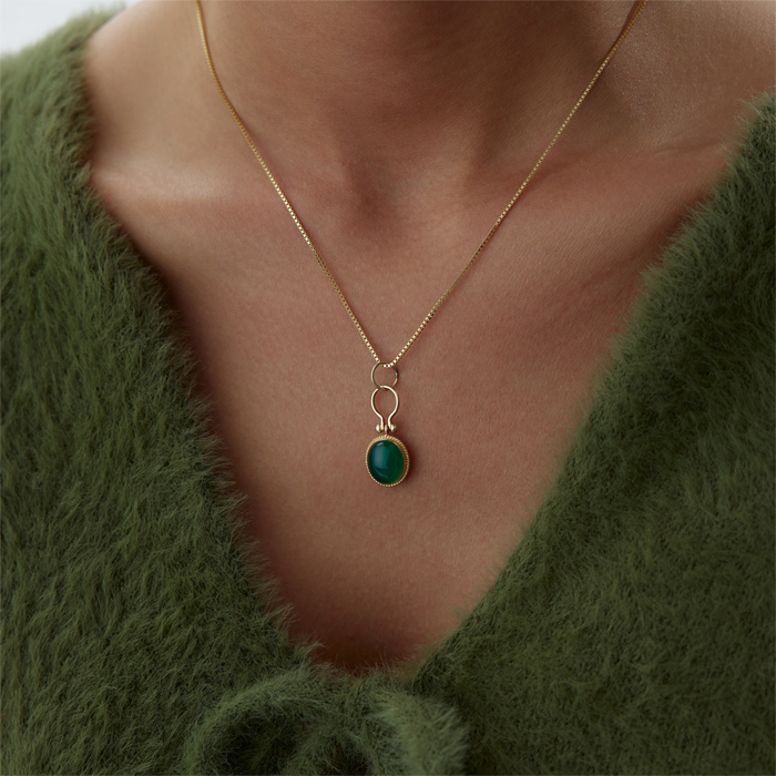 Green Firuze Stolle Kolye - Osman (1)