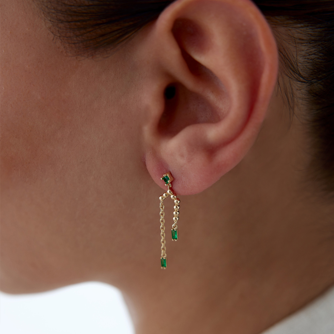 Green Hancer Küpe - 2