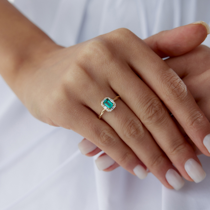 Green Lina Yüzük - Rayna (1)