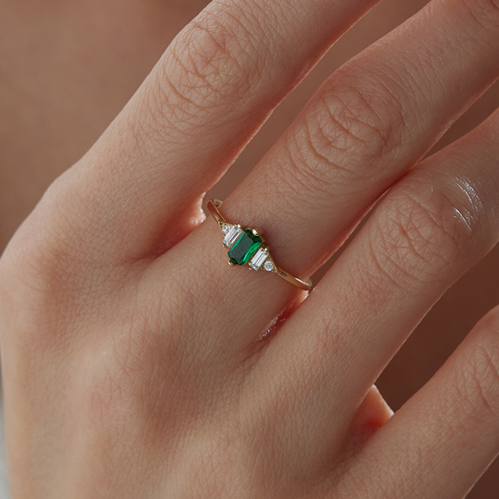 Green Monolit Yüzük - 2