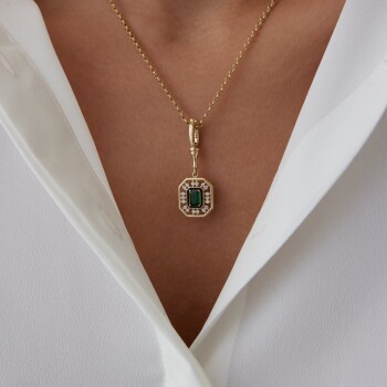 Green Reverse Kolye - 1
