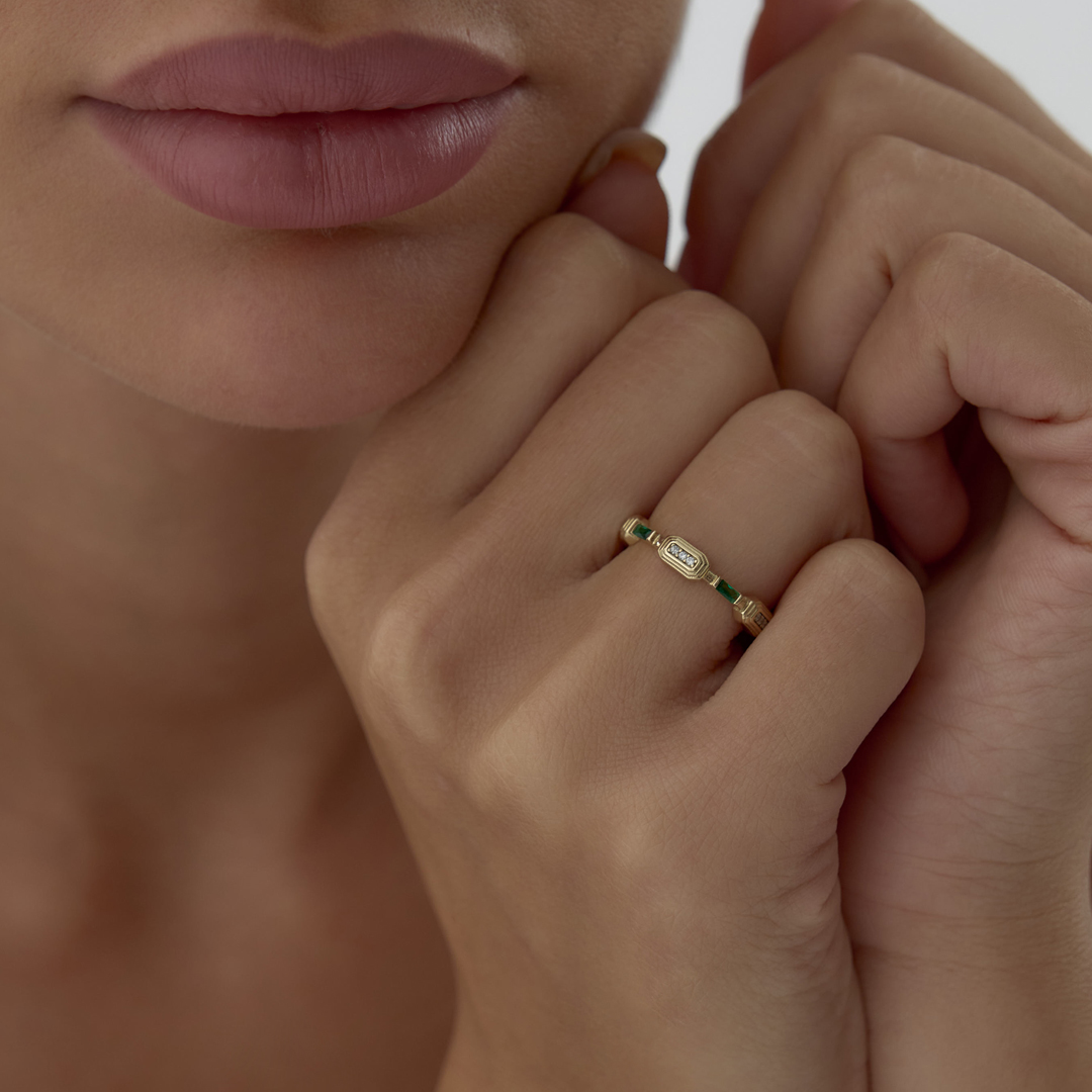 Green Vera Axis Yüzük - 2