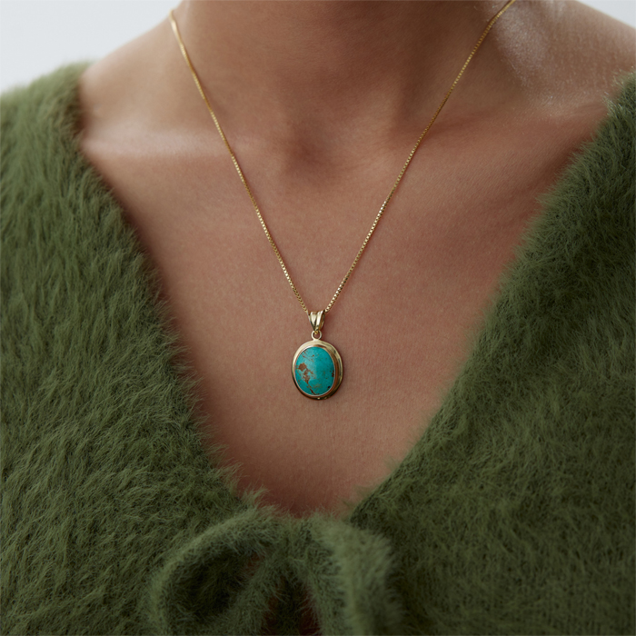 Green Vintage Kolye - 1