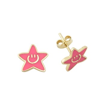 Gülen Yıldız Çocuk Küpesi - Melike