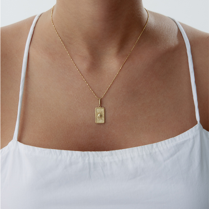 Güneş Madalyon Kolye - RİTİM