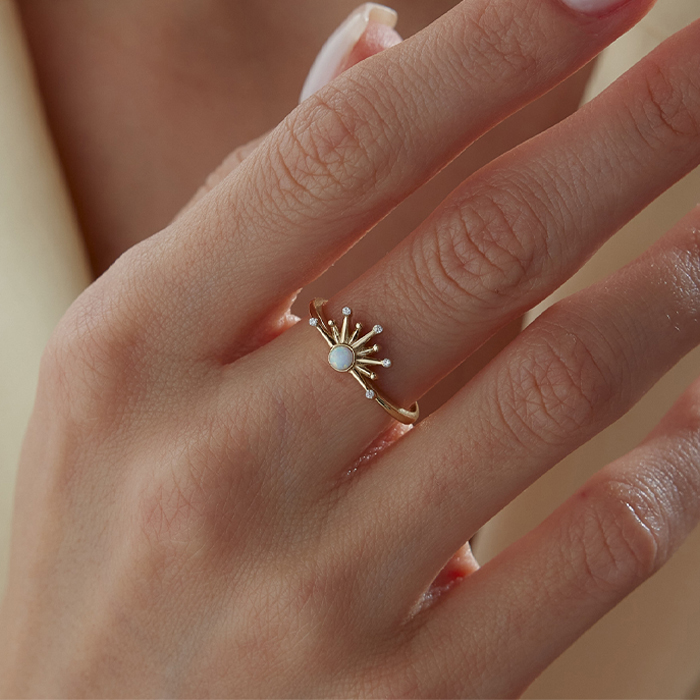 Güneş Tacı Yüzük - Simoro