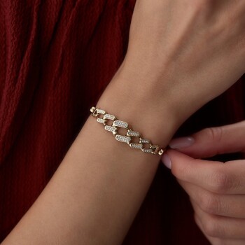 Gurmet Parçalı Balıksırtı Bileklik - Nüans