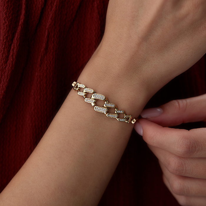 Gurmet Parçalı Balıksırtı Bileklik - Nüans