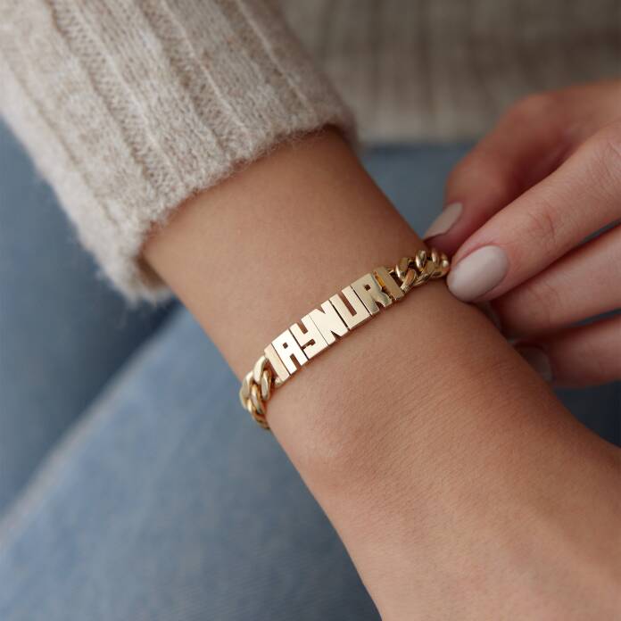 Gurmet Zincir İsim Bileklik - 1