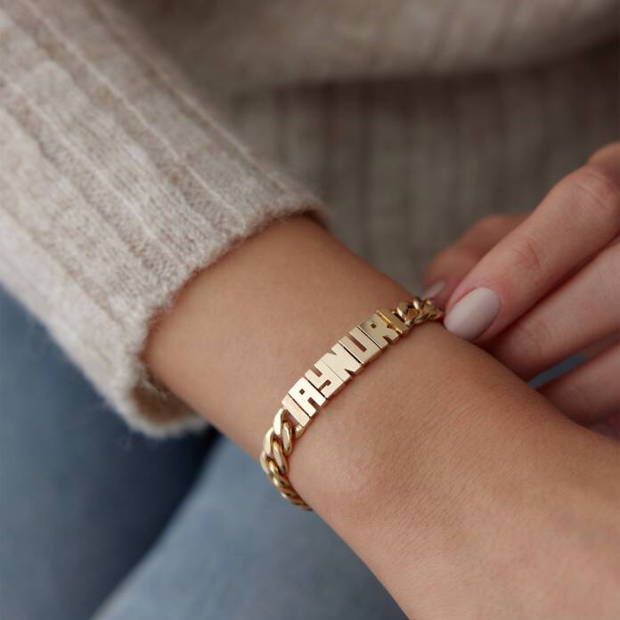 Gurmet Zincir İsim Bileklik - 2