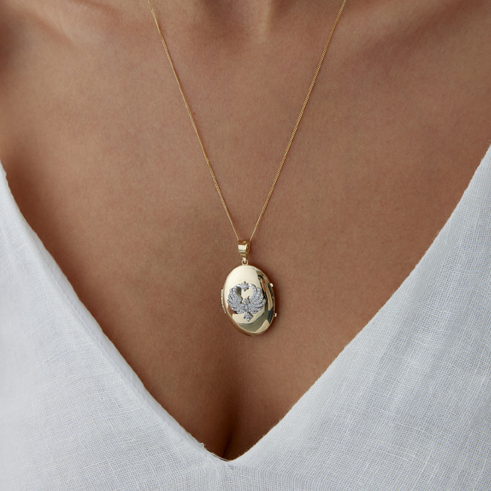 Gurmet Zincirli Anka Kuşu Kapaklı Kolye - Tuana (1)