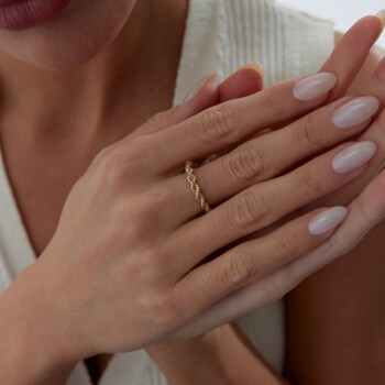 Halat Burgu Yüzük - Rayna