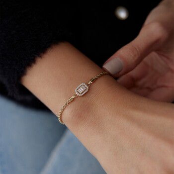 Halat Zincir Bagetli Bileklik - Mazi