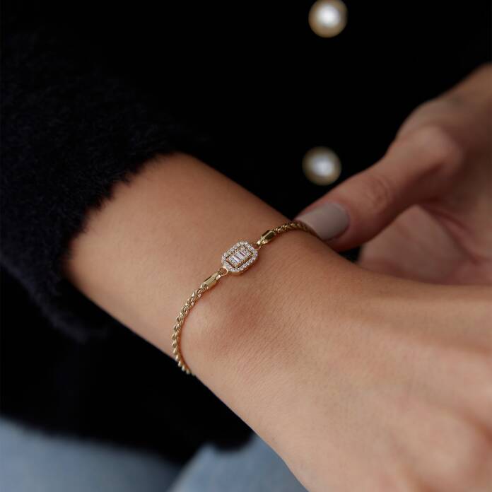 Halat Zincir Bagetli Bileklik - 2