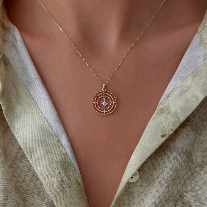 Halka Kutup Yıldızı Kolye - 2