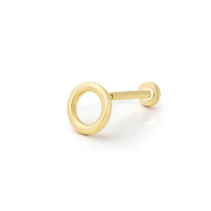 Halka Model Düz Tragus Piercing - 1