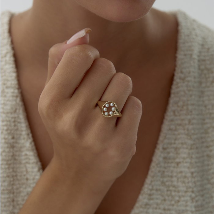 Halo Pearl Yüzük - Arax