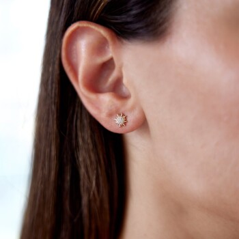 Happy Taşlı Güneş Küpe - Rayna