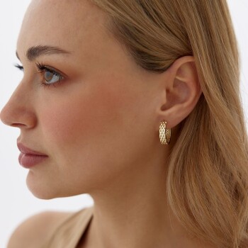 Hasır Large Küpe - Rayna (1)