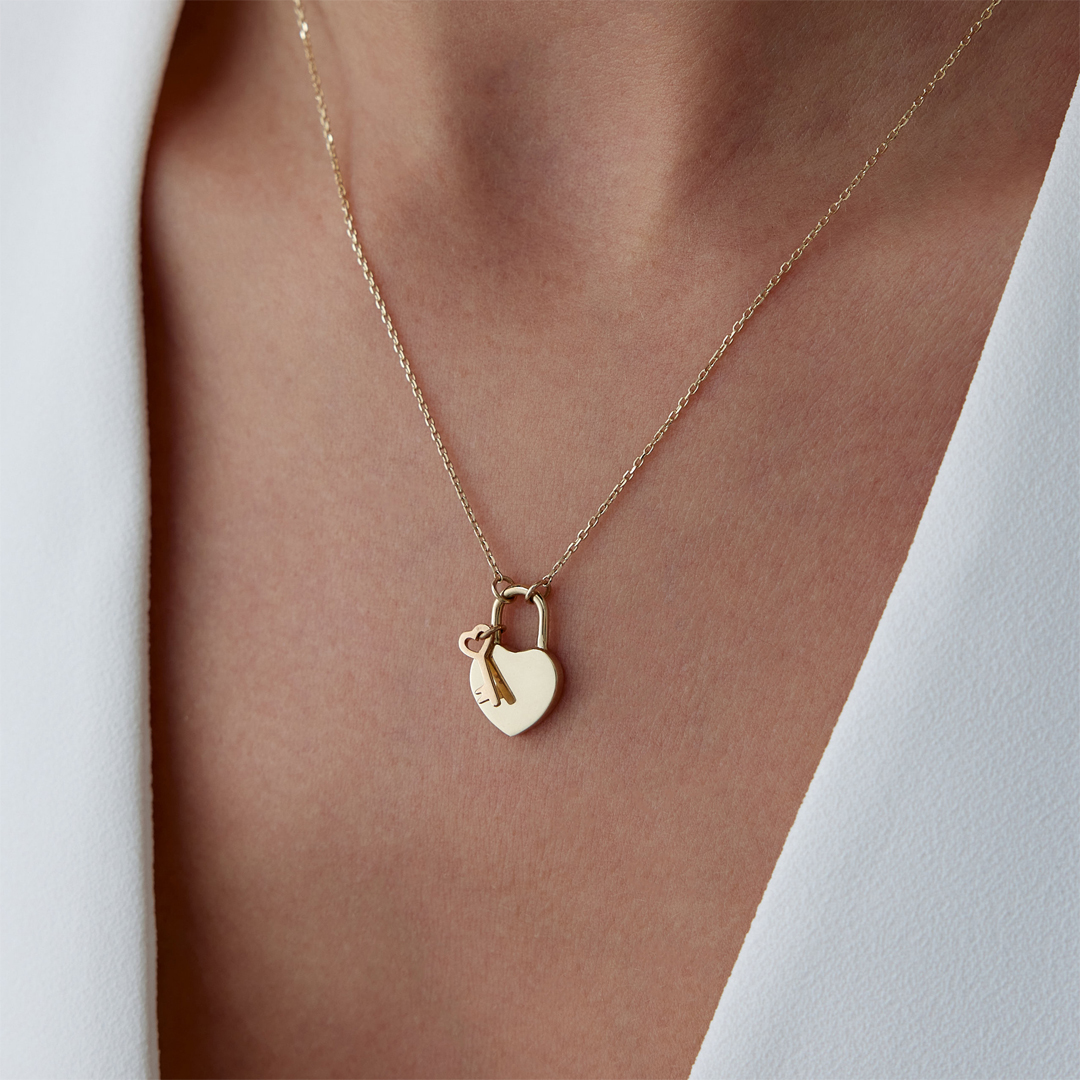 Heart Lock Kolye - 2