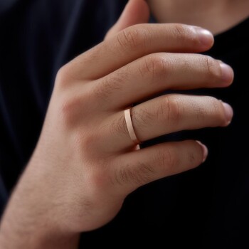 Hekzagon Erkek Alyans - Tülay Alyans