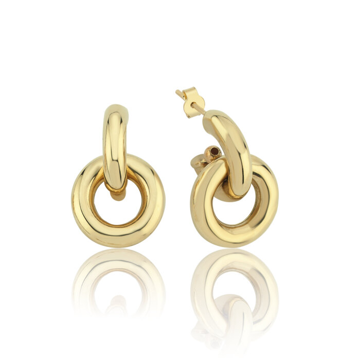 Hoop Vidalı Küpe - 4