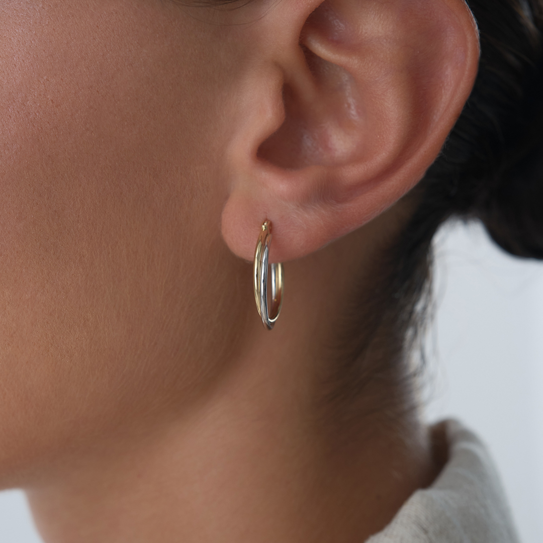 İki Renkli Lumira Küpe - 2