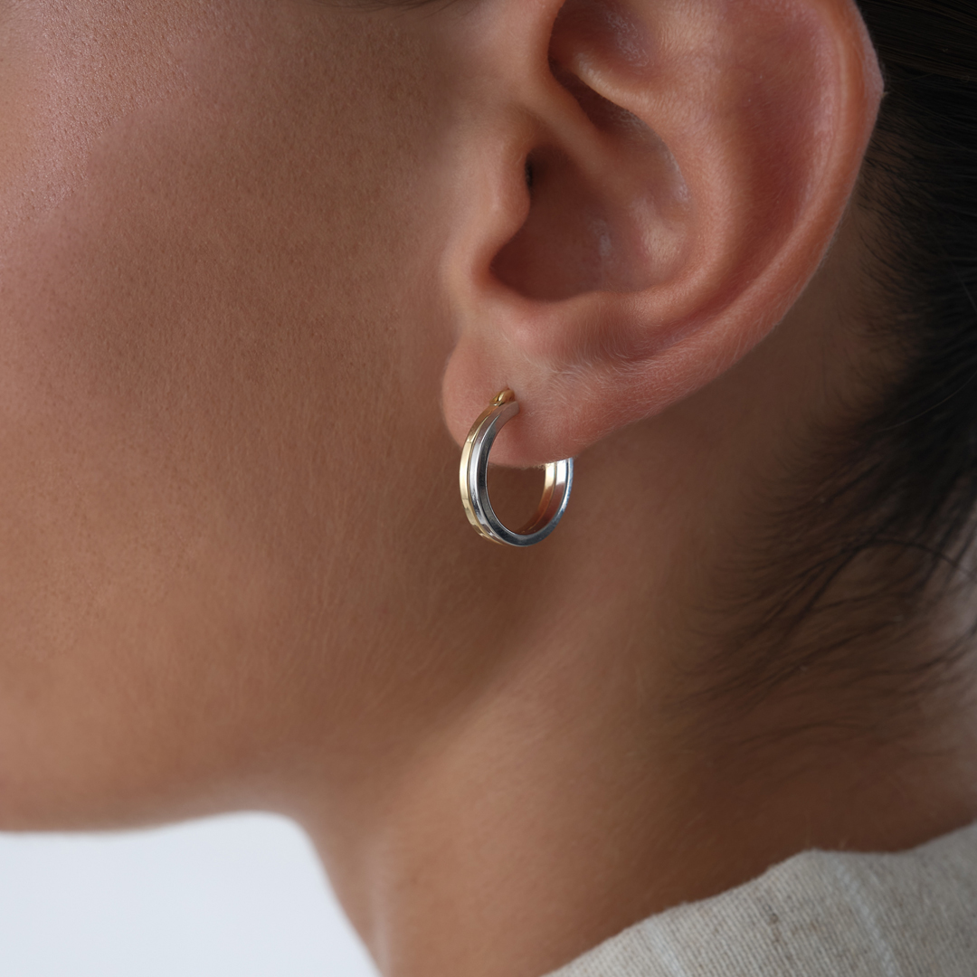 İki Renkli Olivra Küpe - 1