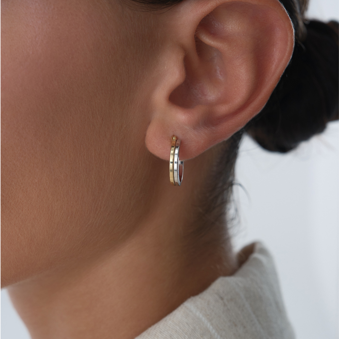 İki Renkli Olivra Küpe - Karacan (1)