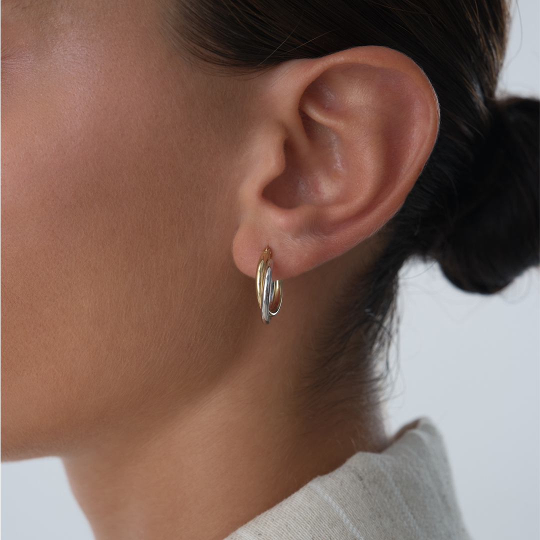 İki Renkli Solire Küpe - 2