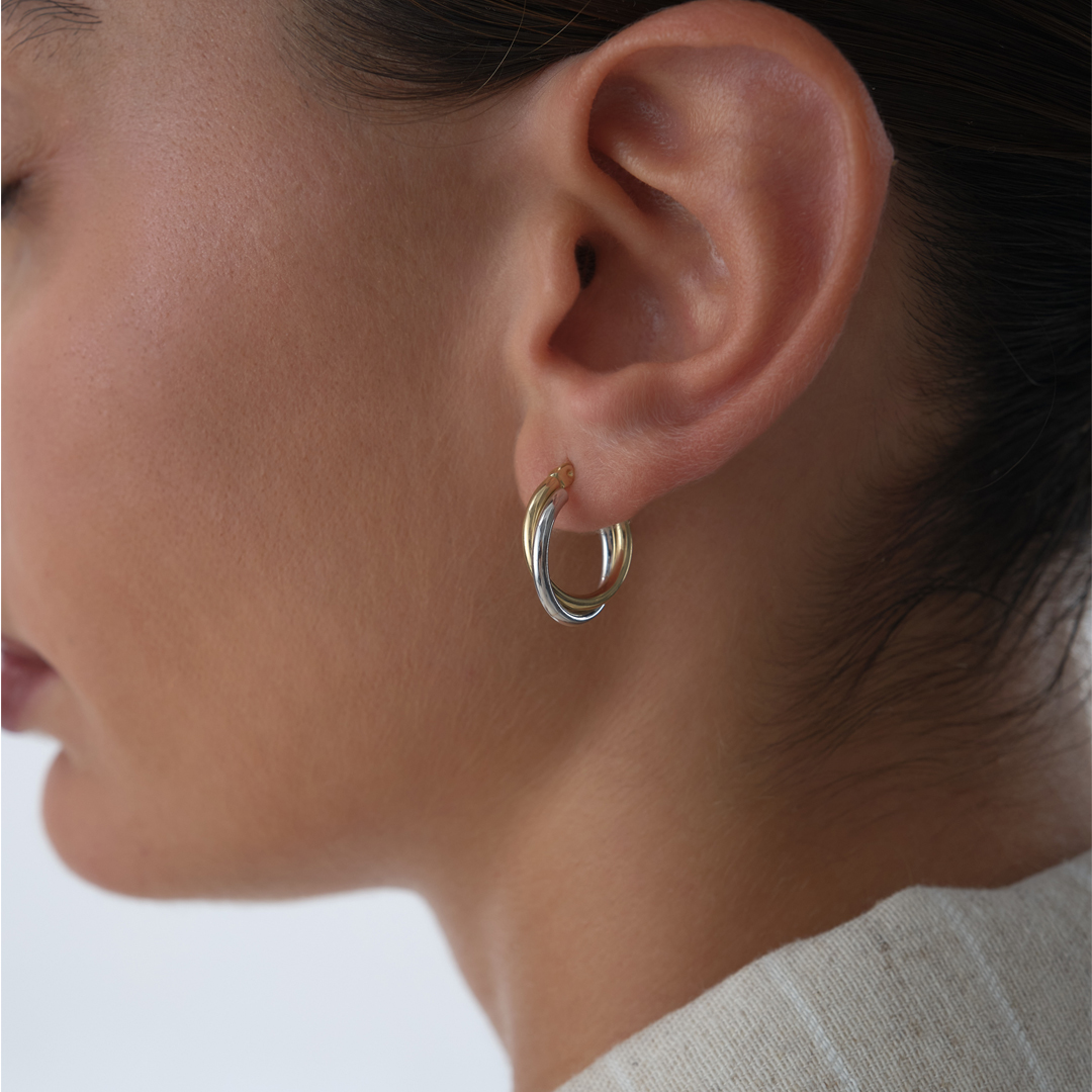 İki Renkli Solire Küpe - 1