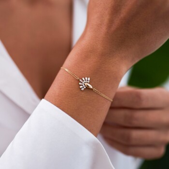 İkili Baget Taşlı Bileklik - Rayna