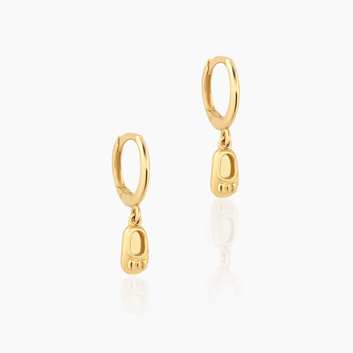 İlk Adım Halka Sallantılı Çocuk Küpesi - Melike