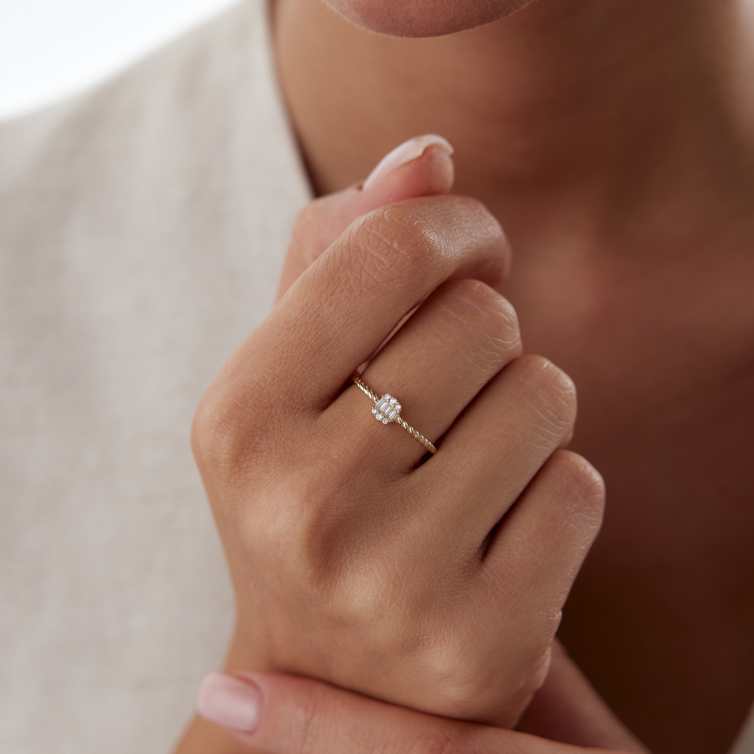 İnce Burma Baget Yüzük - 1